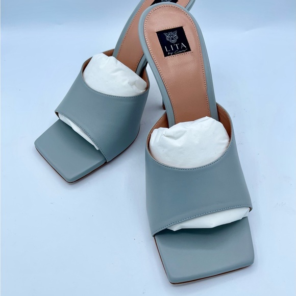 BNWB Lit By Ciara Italian Leather Silver Size EU 40 - Picture 8 of 16